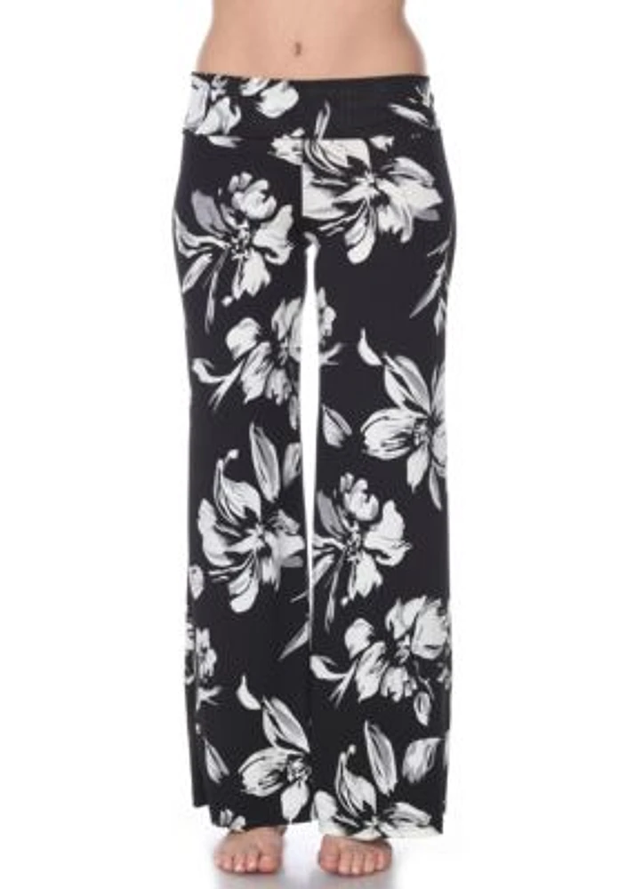 Flower Floral Print Palazzo Pants