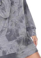 Women's Tie Dye Sweatshirt Dress