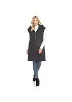 White Mark Diamond Quilted Hooded Puffer Vest