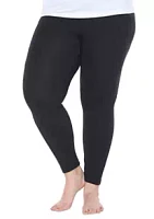 White Mark Plus Super-Stretch Solid Leggings