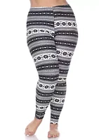 White Mark Plus Printed Leggings