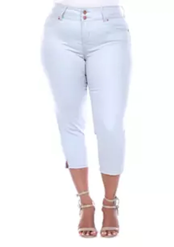 White Mark Plus Capri Jeans