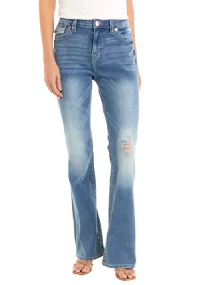 Becca Bootcut Flap Pocket Jeans