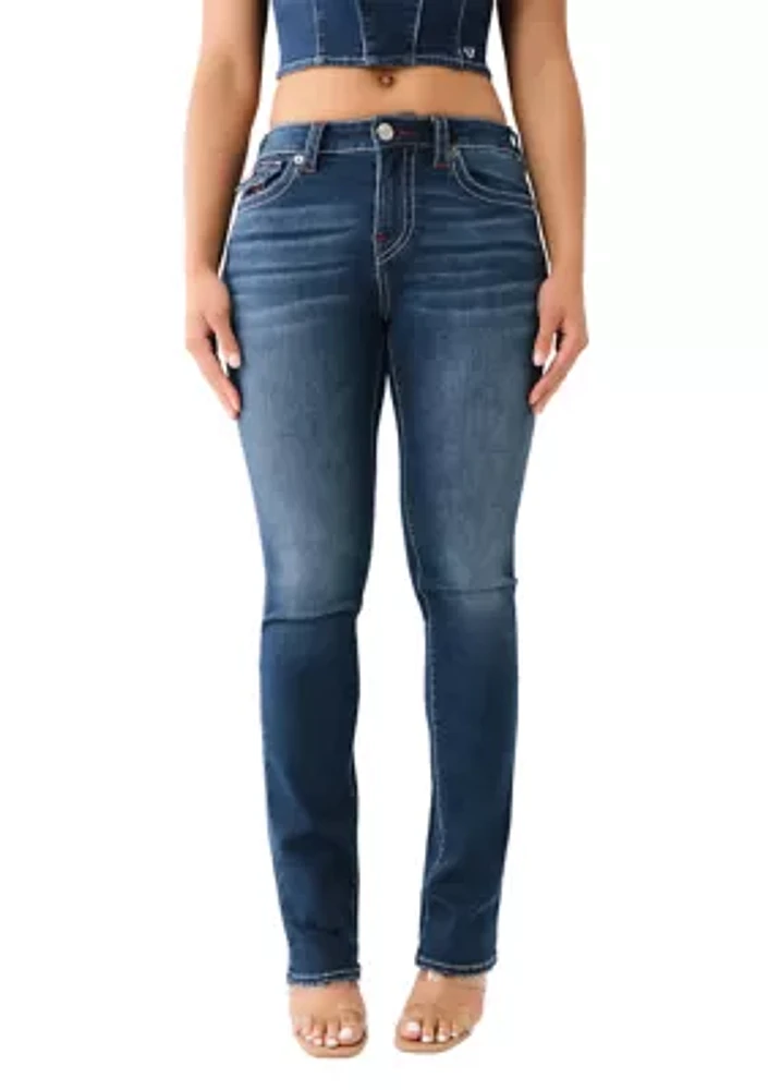 Women's Billie Ladder Stitch Straight Jeans