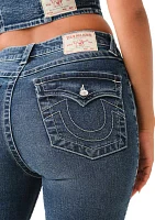 Women's Jennie Curvy Skinny Jean with Crystal Button Jeans