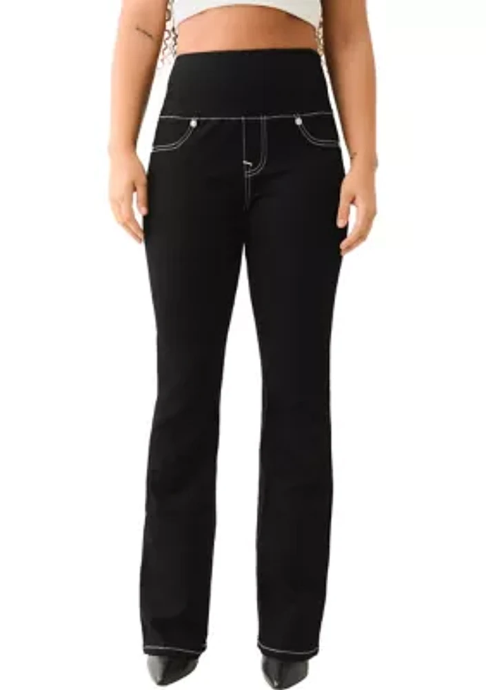 Women's Becca Bootcut Pull On Denim Jeans