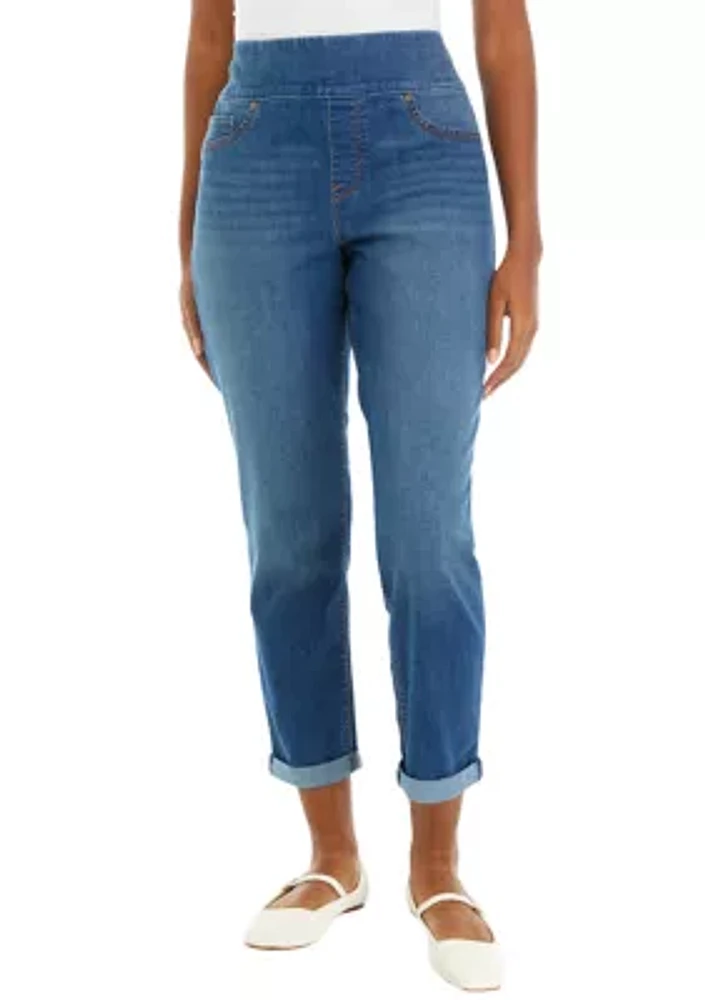 Women's Roll Cuff Cropped Jeans