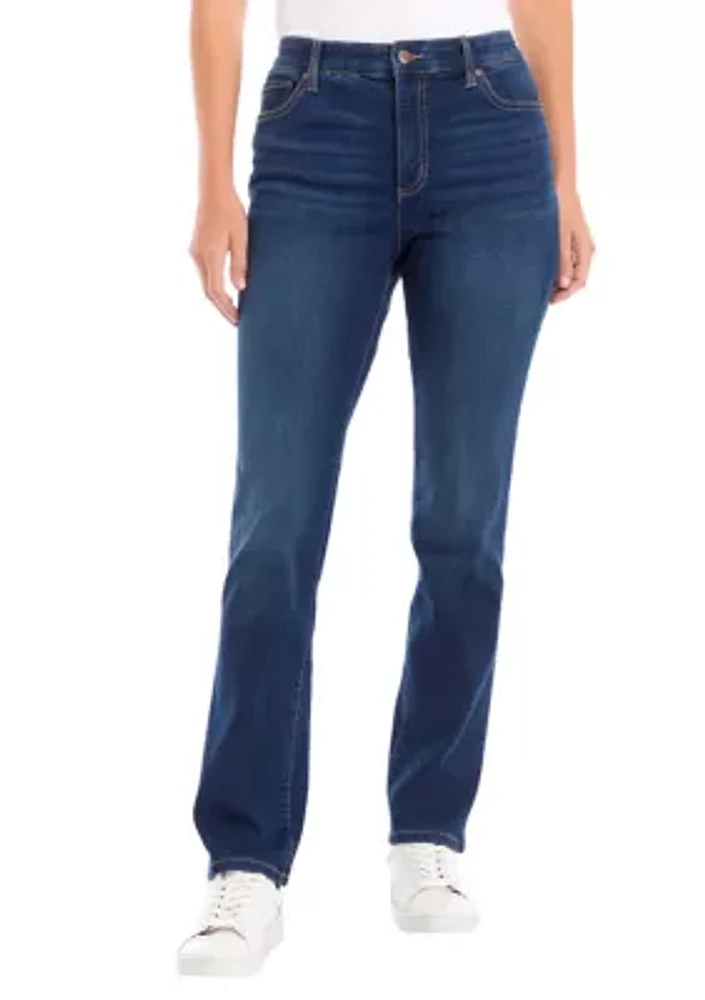 Women's 5 Pocket Straight Denim Jeans