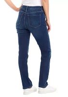 Women's 5 Pocket Straight Denim Jeans