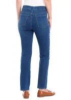 Women's Knit Pull On Denim Pants