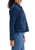 Women's Knit Denim Jacket