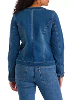 Women's Lady Like Knit Denim Jacket