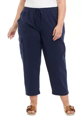 Plus Soft Crop Sheeting Pants