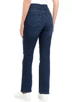 Women's Pull On Denim Jeans - Short