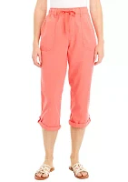 Women's Sheeting Cropped Pants