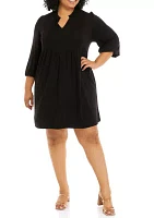 Plus Julianna Crepe Dress