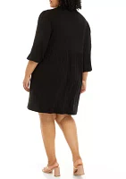 Plus Julianna Crepe Dress