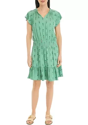 Women's Smocked Waist Mini Dress