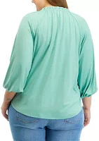 Plus Peasant Top