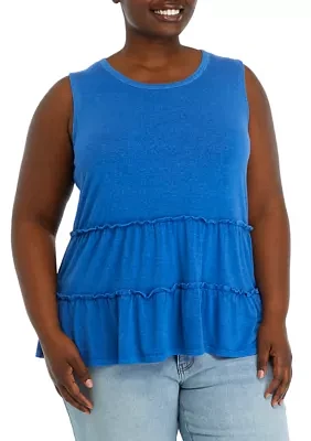 Plus Seamed Swing Tank Top