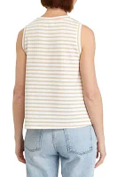 Women's Sleeveless Stripe Tank Top