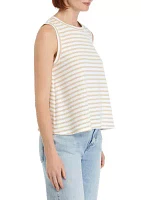 Women's Sleeveless Stripe Tank Top