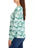 Women's Dropped Shoulder Printed T-Shirt