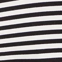 Women's 3/4 Sleeve Knot Front Stripe T-Shirt