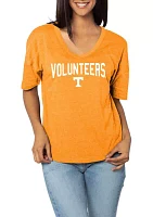 NCAA Tennessee Volunteers Light Orange V-Happy Jersey Graphic T-Shirt