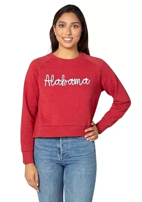 NCAA Alabama Crimson Tide Boxy Raglan Pullover