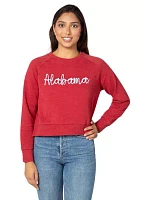 NCAA Alabama Crimson Tide Boxy Raglan Pullover