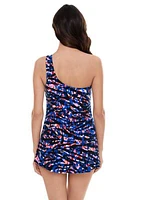 Burano Amal One Shoulder Swim Dress