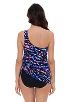 Burano Amal One Shoulder Swim Dress