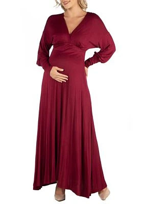 Maternity  Formal Long Sleeve Maxi Dress