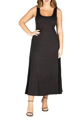 Plus Simple A Line  Tank Maxi Dress