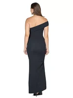 Formal One Shoulder Rouched Mermaid Maxi Dress