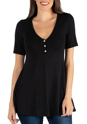 Women's Short Sleeve Tunic Top