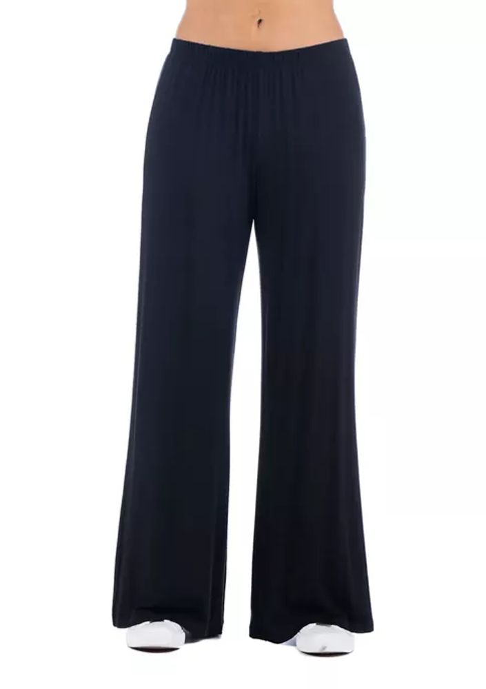 Belk Women's Comfortable Solid Color Palazzo Lounge Pants | The Summit