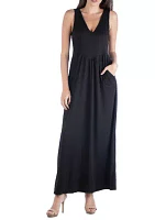 Women's V-Neck Maxi Dress