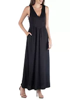 Women's V-Neck Maxi Dress