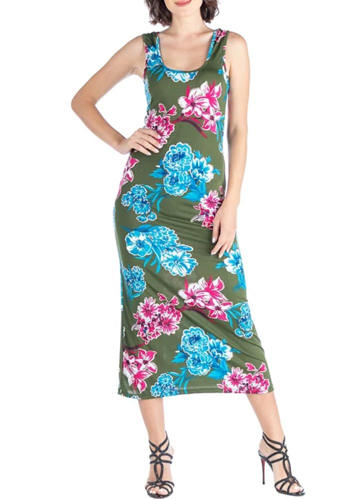Belk Women's Floral Racerback Maxi Dress | The Summit