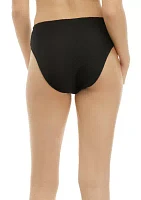 Ribbed High Waisted Swim Bottoms