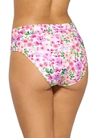 Women's Rose Garden Banded High Waist Swim Bottoms