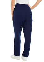 Women's Solid Straight Leg Pants