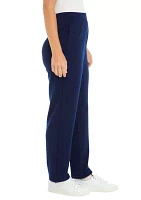 Women's Solid Straight Leg Pants