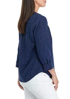 Women's Smoke Yoke 3/4 Sleeve Shirt