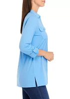 Women's Knit Utility Tunic Top