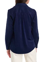 Women's Button Front Corduroy Shirt