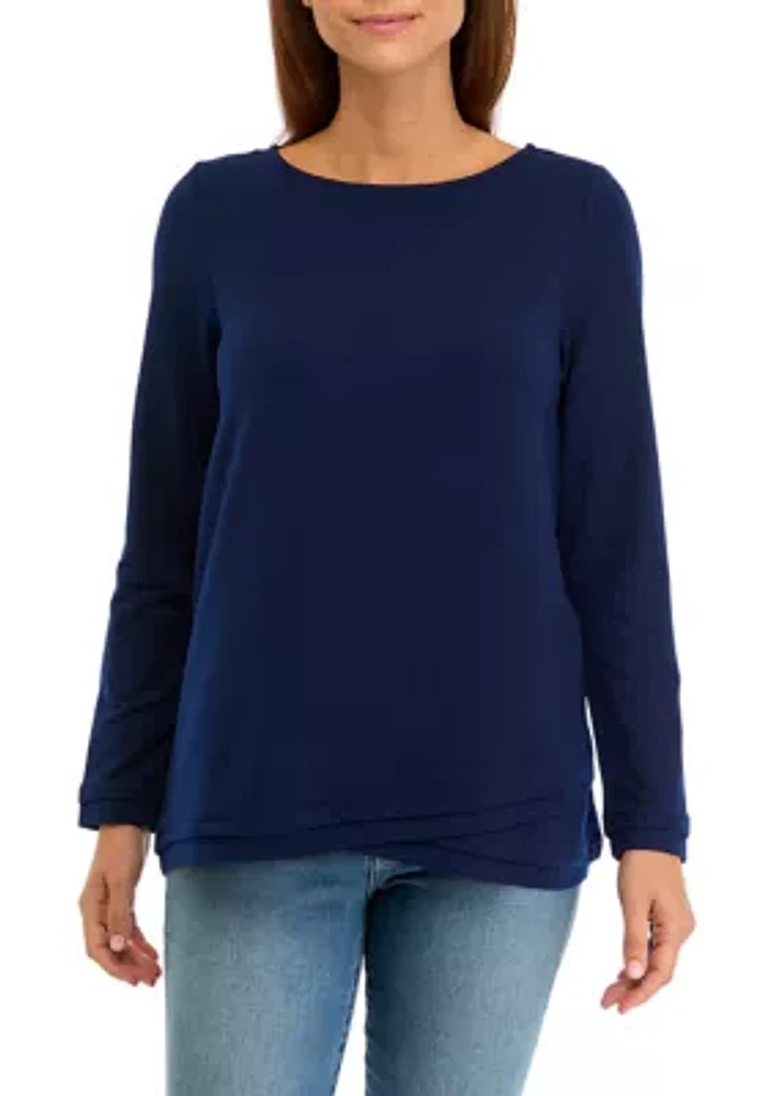 Women's Long Sleeve Knit Top