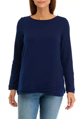 Women's Long Sleeve Knit Top